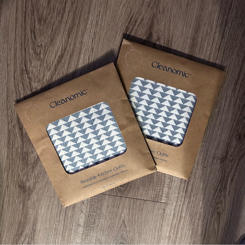 2 sets of Cleanomic Reusable Kitchen Cloths